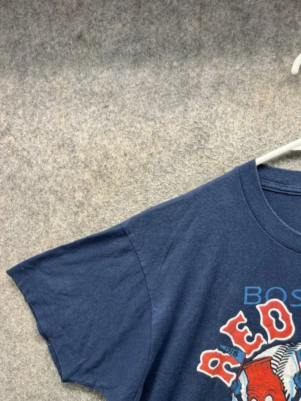 Vtg Boston Red Sox Shirt Mens XL Blue MLB Baseball 1986 Pennant Fever Twins